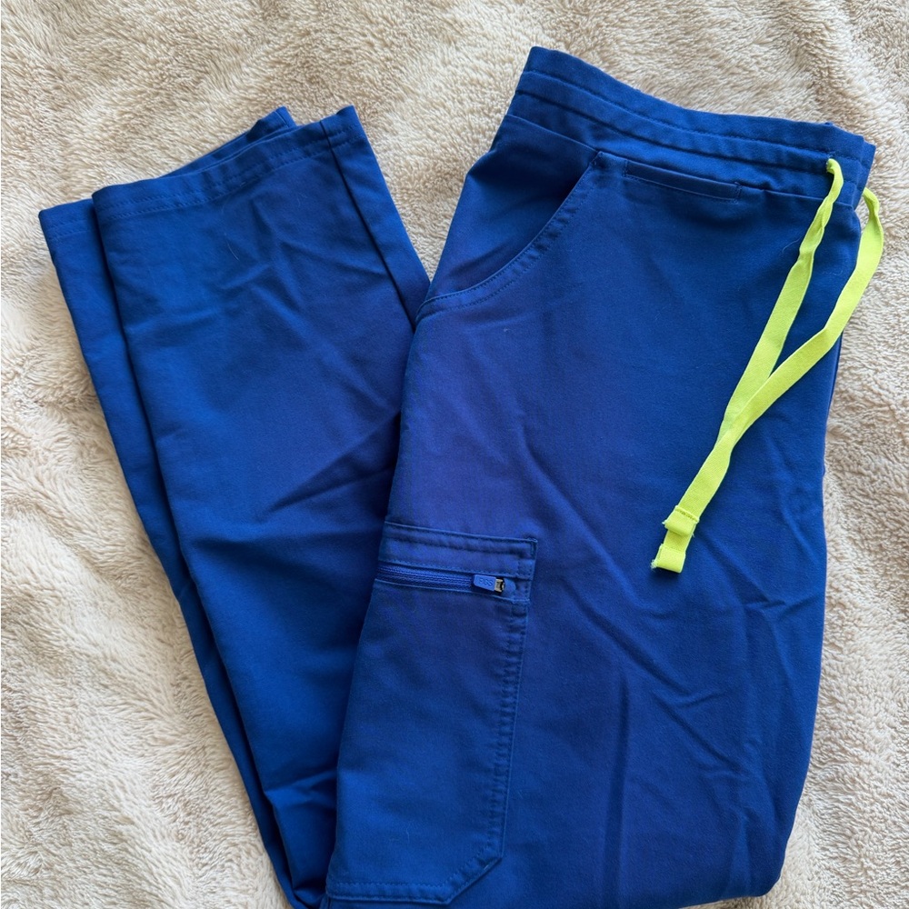 Figs S/P Electric Blue Yola Skinny Scrub Pants
